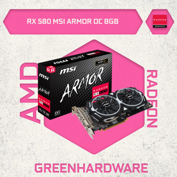 RX 580 8GB MSI ARMOR OC - OEM