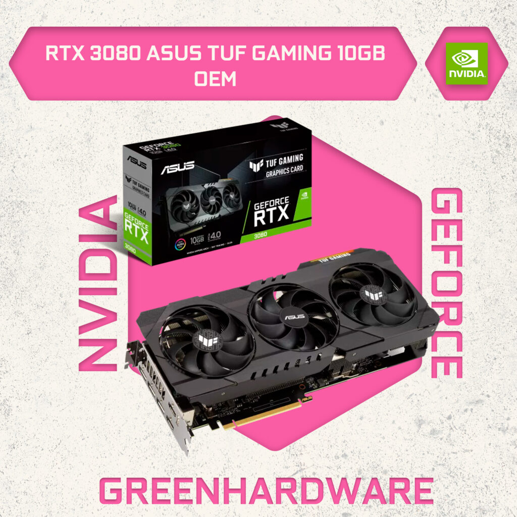 RTX 3080 ASUS TUF GAMING 10GB – OEM – Jadetech