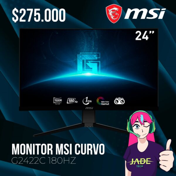 Monitor Curvo MSI G2422C 180Hz